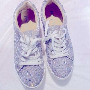 Betsey Johnson Sparkle Rhinestone Sneakers